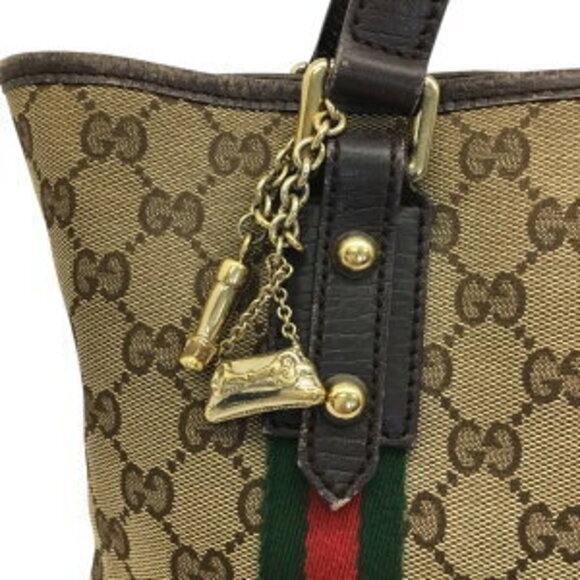Gucci Sherry Line Tote Bag GG Canvas Brown - Picture 5 of 8